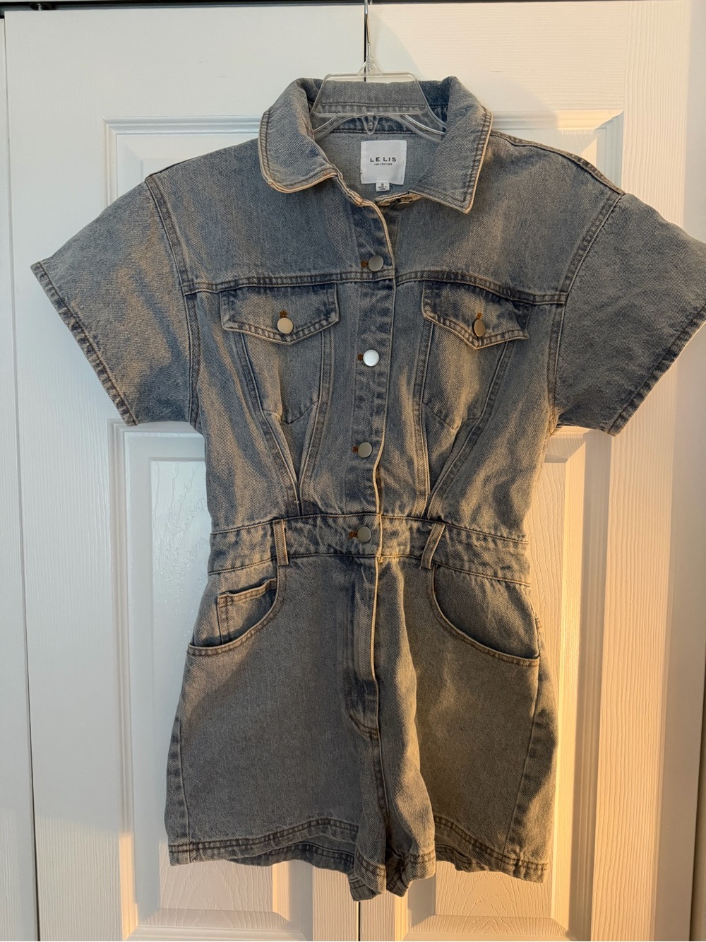 Le Lis Denim Romper